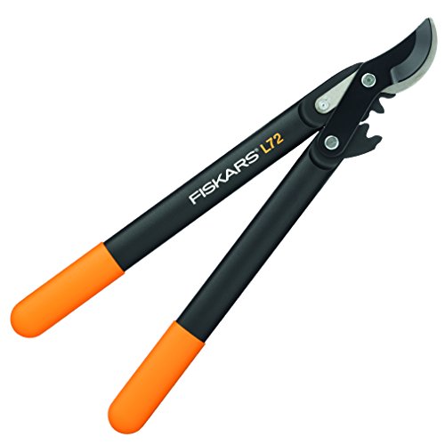 Fiskars Troncarami, Lame Bypass Per Legno Verde,Sistema A Cremagliera Powergear,Diametro Taglio 2.8 Cm,Lame: Acciaio Temprato Con Rivestimento Antiade