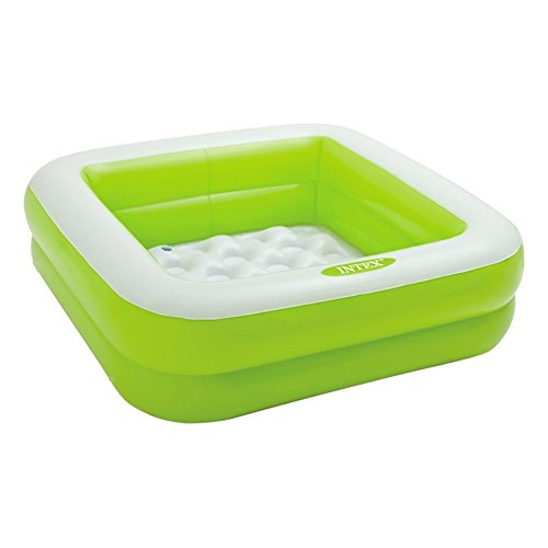 Intex Piscina Gonfiabile Quadrata Per Bambini 86X86X25 Cm, Colori Casuali (Rosa O Verde Lime), 1 Unità
