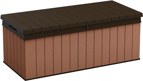 Keter Darwin 380L Outdoor Garden Storage Box Mobili Da Giardino – Marrone