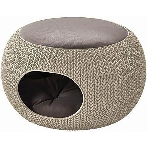 Curver Cozy Cuccia Per Gatti E Cani, Beige, 57.7 X 56.5 X 33 Cm