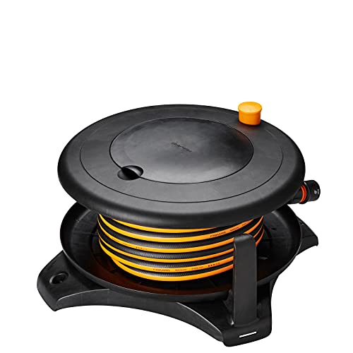 Fiskars Carrello Avvolgitubo L, Portata Totale 31,5 M, Tubo In Misura Universale (Ø 13 Mm), Raccordo Universale Per Tubo (Ø 13-15 Mm), Presa Universal