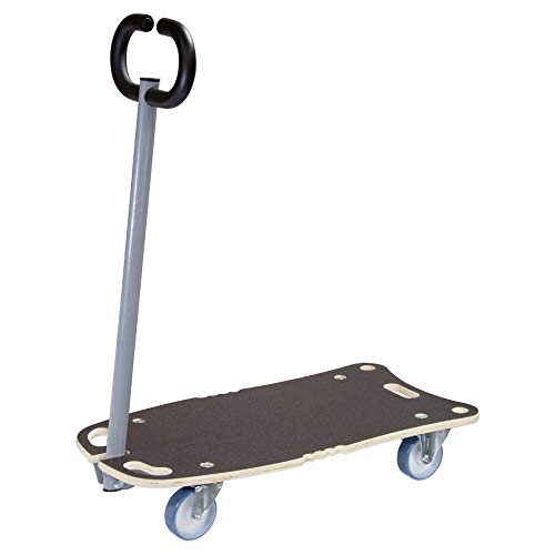 Wagner Carrello Da Trasporto Mm 1187 I 80 X 40 Cm - Ideale Per Contenitori Pesanti I Portata 300 Kg I Timone Pieghevole I Fissaggio Del Carico I Super