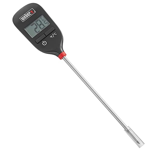 Weber 6750 - Termometro Tascabile A Lettura Istantanea, Nero, 3.2 X 10.8 X 5.0 Cm
