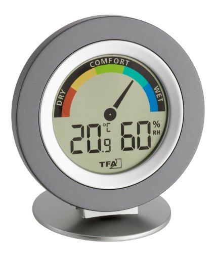 Tfa-Dostmann 30.5019.10 Termo Igrometro Cosy Digitales, Grigio