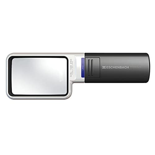 Eschenbach Optik Lente D'Ingrandimento Con Illuminazione A Led, Mobiluxled, 75 X 50 Mm, 15113, Ingrandimento 3,5 X 75 X 50 Mm