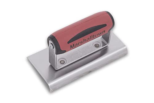 Spatola Marshalltown, Frattazzo Per Bordi, Estremità Diritta, Manico Durasoft, R 10Mm, L 13Mm, Acciaio Al Carbonio, Dimensioni: 152X76 Mm
