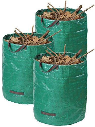 Meister, Set Da 3 Sacchi Per Rifiuti Da Giardino Da 272 L, Autoportanti, Resistenti Alle Intemperie, Lavabili, Stabili, Per Prato E Fogliame In Robust