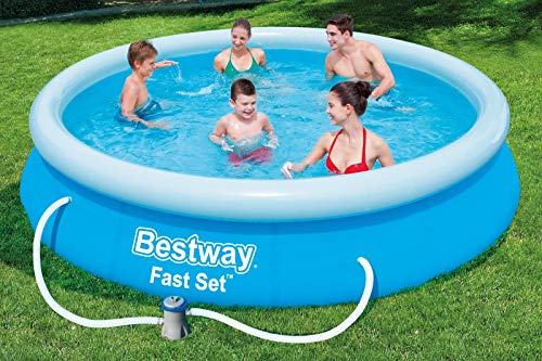 Bestway Fast Set 57274 Piscina Fuori Terra Piscina Gonfiabile Piscina Rotonda 5377 L Blu