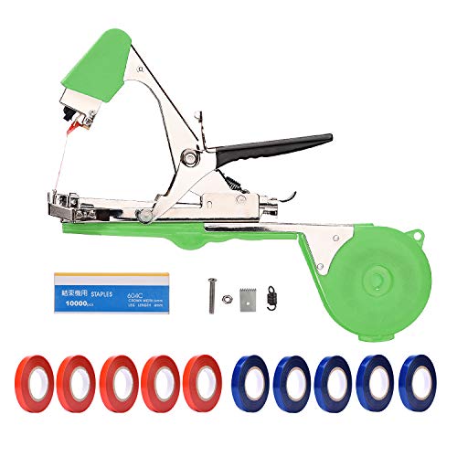 Jajadeal Legatrice Per Piante Vigneto Pomodori, Tying Macchina Nastro Strumento Attrezzo Da Giardinaggio, Tape Tool Per Legare Fiori Frutta Verdura Po