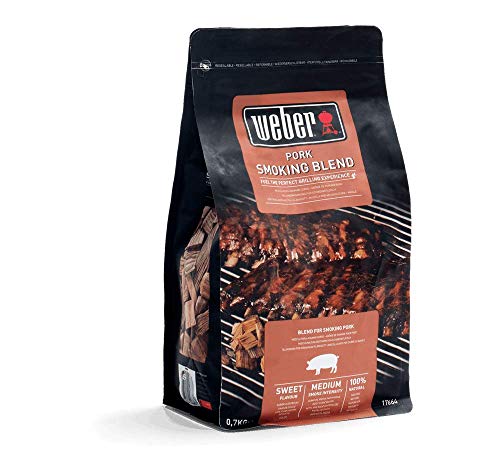 Weber 17664 - Miscela Chips Per Affumicatura Carne Di Maiale, 700G, Marrone