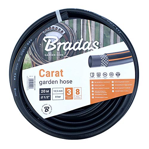 Bradas Wfc1/220 – Tubo Da Giardino Carat 1/2 Pollici, 20 M, Nero