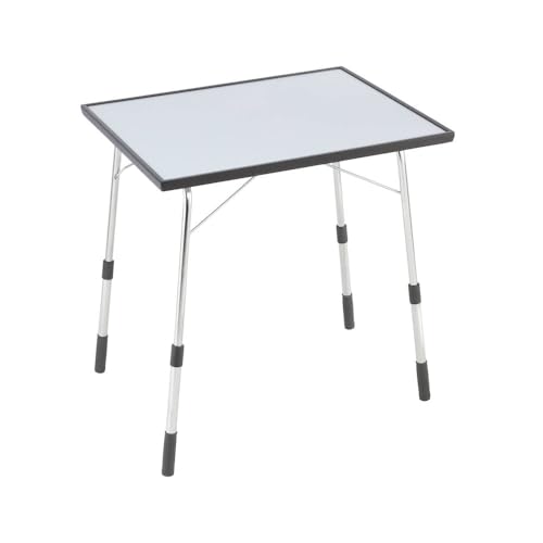 Lafuma Louisiane Tavolo Da Campeggio Pieghevole E Regolabile In Altezza, Argento, 72.5X60X60 Cm