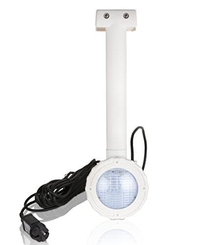 Gre Lagp8 - Proiettore Led A Sospensione Per Piscine Fuori Terra Con Pareti In Acciaio, Luce Bianca