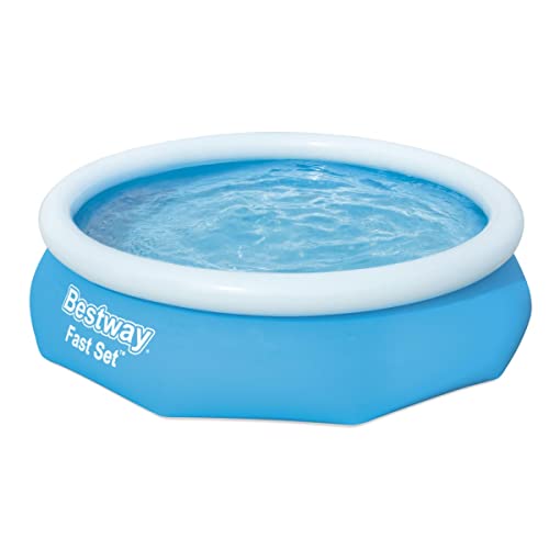 Bestway Fast Set Pool 305M X 76Cm - Blue - Above Ground Pools (Inflatable Pool, Round, 3638 L, Blue, Pvc, 2 Person(S))