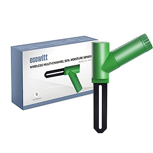 Ecowitt Wh51 Sensore Di Umidità Del Suolo, Monitor Wireless Dell'Acqua Delle Piante, Tester Dell'Umidità Del Suolo A 8 Canali, Solo Accessorio, Non Ut