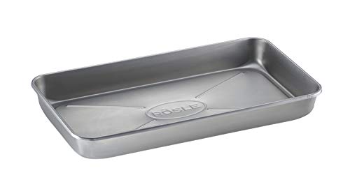 Rösle Teglia Universale Professionale Barbecue, Di Elevata Qualità Con Bordo Alto Per Marinare, Servire, Raccogliere I Succhi Per Griglie A Gas/Carbon