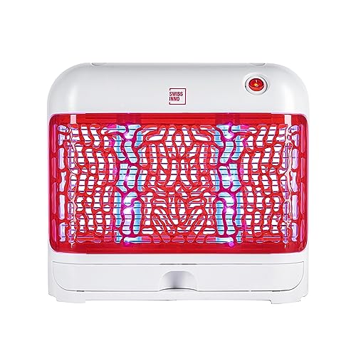 Swissinno Distruttore D'Insetti Professionale 24W Led: Contro Zanzare E Mosche In Casa, Efficiente Ed Elegante, Senza Veleno. Incl. Catena Appesa. 1X