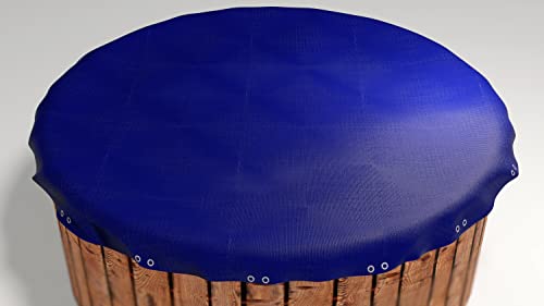 Grasekamp Qualität Seit 1972 Telone Di Copertura Per Piscina Rotondo, 320-366 Cm, Colore Blu Reale, 420 Cm, Estivo Inverno