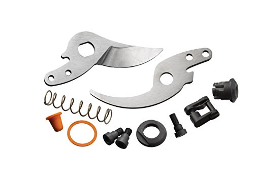 Fiskars Set Di Pezzi Di Ricambio Originali Per Forbici Professionali Con Lame Bypass Fiskars Pb-8 M / L, Con Lame, Molla, Chiusura E Viti, Grigio/Nero