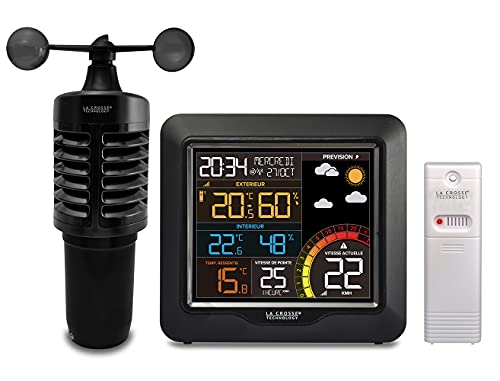 La Crosse Technology - Ws6861 Stazione Meteorologica Colorata Con Anemometro - Nero