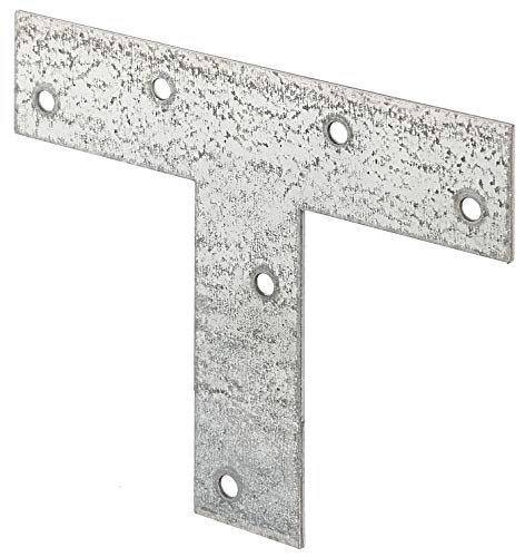 Alberts 848194 Lastrina Di Giunzione Piana | Forma A T | Zincata Con Procedimento Sendzimir | 140 X 110 X 30 Mm | Set Da 25