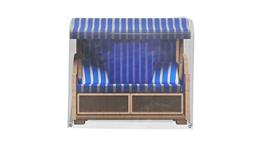 Grasekamp Qualità Dal 1972 65150 - Telo Protettivo Per Poltrona Da Spiaggia, 119 X 106 X 160 Cm, In Pvc, Trasparente, Resistente Ai Raggi Uv, Impermea