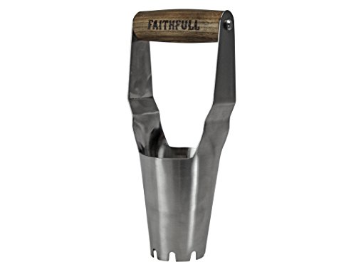 Faithfull Faipreshbulb Prestige - Vaso In Acciaio Inox Con Manico In Frassino, 11 X 27 X 9,5 Cm, Colore: Argento