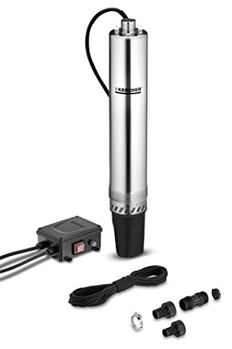 Kärcher Bp 4 Deep Well Elettropompa Da Giardino - Portata Massima 4600L/H, Massima Profondità D'Immersione 12 M, Pressione Massima 4.3 M/Bar, Raccordo