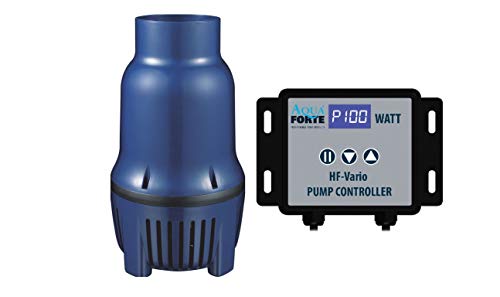 Aquaforte Highflow Vario-S 25.000 Pompa Per Laghetto, 30-130 Watt, Portata Ottima 25 M3/Ora, Altezza 3 Metri, Regolabile Con Controller Esterno, Uscit