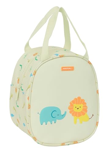 Safta Prescucolar Selva – Beauty Case Per Bambini Da 5 A 14 Anni, Comodo E Versatile, Qualità E Resistenza, 19 X 14 X 22 Cm, Colore Bianco Rotto, Bian