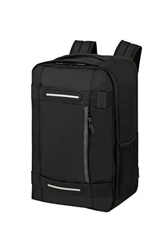 American Tourister Urban Track - Zaino Aereo Da 15.6 Pollici, Bagaglio A Mano, 40 Cm, 24.5 L, Nero (Asphalt Black)