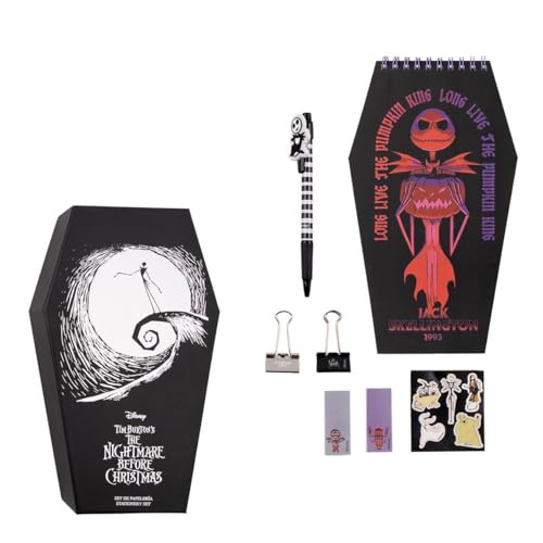 Cerdá Life´S Little Moments Set Di Cancelleria Da Incubo Prima Di Natale – Include Quaderno, Penna, Adesivi, Note E Pinzette – Accessori Di Cancelleri