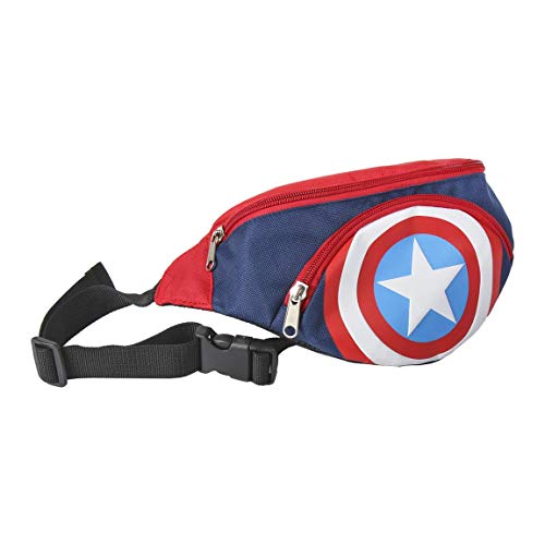 Cerdá Bolso Riñonera Avengers, Bagagli Borsa Porta Abiti Unisex Bambini, Blu (Azul), 33 Centimeters