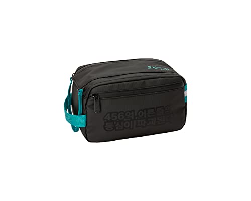 Squid Game - Beauty Case Da Viaggio, Pochette Viaggio Unisex Per Bambini E Ragazzi Con Tasche Laterali, Spazio Interno Con Fondo Separato, Tasca In Re