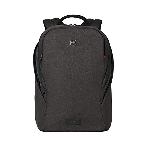 Wenger Zaino Porta Pc Mx Light Con Tasca Per Tablet, Notebook 16”, Tablet 10”, 21 L, Uomo Donna, Ufficio Viaggi Di Lavoro Università, Grigio Melange, 