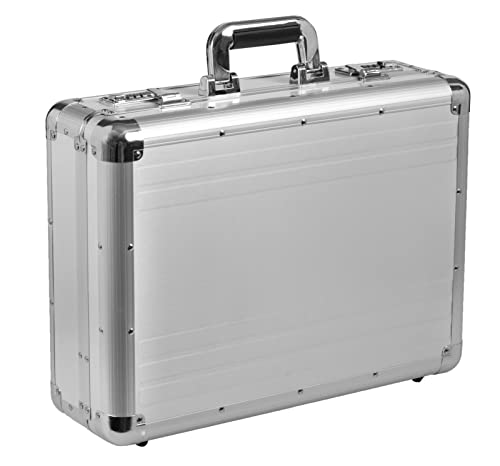 Alumaxx Attachékoffer Taurus, Aktenkoffer Aus Aluminium, Alu Dokumentenkoffer, Alukoffer, Aluminiumkoffer Ventiquattrore, 46 Cm, 15 Liters, Argento (S