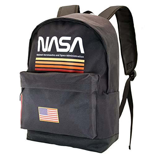 Nasa Black-Zaino Hs Fan, Nero, 30 X 43 Cm, Capacità 22 L