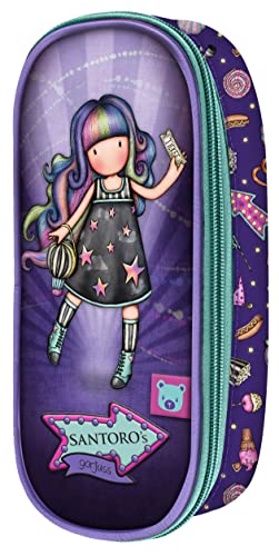 Safta, Astuccio Con Cerniera Gorjuss Fairground Up And Away 10 X 23 X 6 Cm Unisex-Bambini E Ragazzi, Multicolore, Talla Única