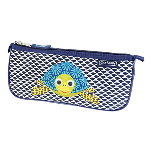 Herlitz Astuccio, Triangolare, 22 X 9,5 X 7,5 Cm, Sport, Simpatici Animali Tartaruga