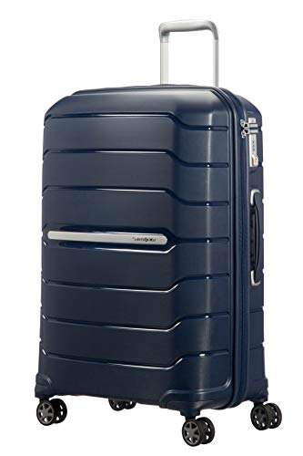 Samsonite Flux, Bagaglio A Mano Unisex Adulto, Lucchetto Tsa, Blue) (Navy, M 68Cm-85L