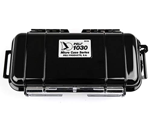 Peli 1030 Micro Valigia A Tenuta Stagna Per Piccoli Oggetti Personali, Ip67 Impermeabile All'Acqua E Alla Polvere, Capacità Di 0,6L, Prodotto In Usa, 