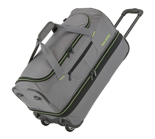 Travelite 2 Ruote Trolley Borsa Da Viaggio Taglia S Con Piega Ad Espansione, Serie Bagagli Basics: Morbida Con Volume Extra, 55 Cm