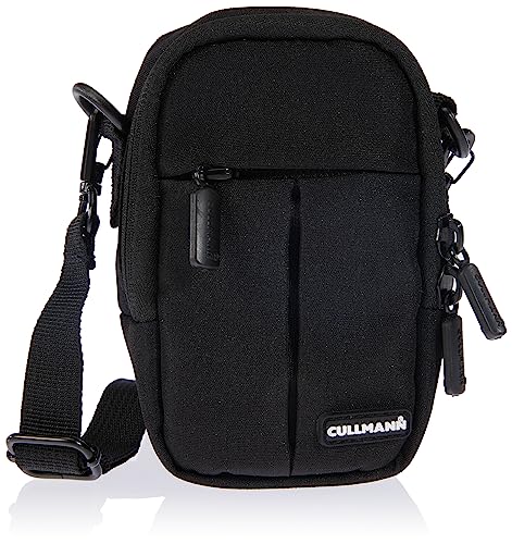 Cullmann - 90240 - Malaga Compact 400 Borsa Per Fotocamere Compatte, Nero - Dimensioni Interne: 70X120X50Mm - Idrorepellente Grazie Al Rivestimento In