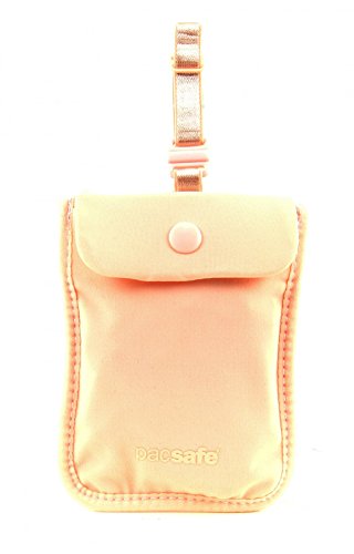 Pacsafe Coversafe S Portadocumenti Da Collo, 11 Cm, Rosa (Orchid Pink)