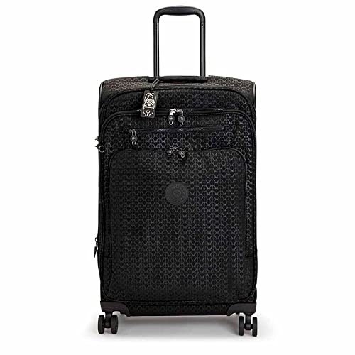 Kipling New Youri Spin M, Bagagli- Bagaglio A Mano Unisex - Adulto, Marrone (Signature Emb), Taglia Unica