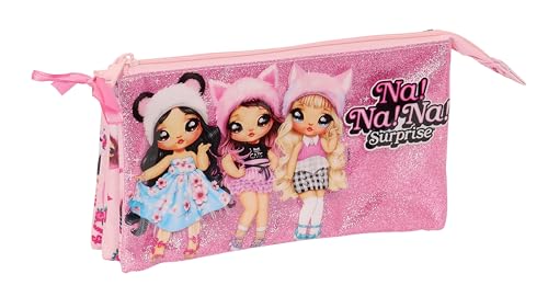 Safta Nanana Fabulous - Astuccio Triplo, Astuccio Per Bambini, Ideale Per Bambini In Età Scolastica, Comodo E Versatile, Qualità E Resistenza, 22 X 3