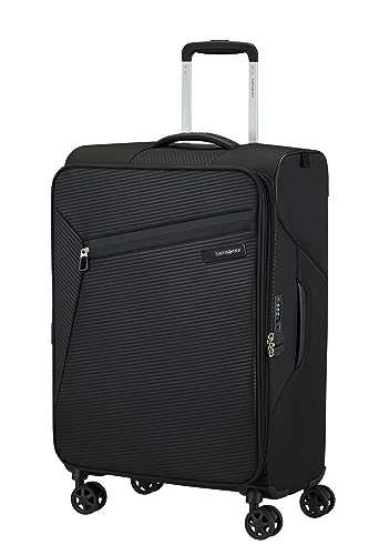 Samsonite Litebeam - Spinner M, Valigia Espandibile, Nero, M (66 Cm - 24 L)