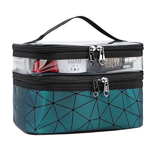 Borsa Da Toilette Beauty Case Da Viaggio Impermeabile Borsa Cosmetica Doppio Strato Donna Grande Organizzatore Per Palestra Bagno Valigie E Bagagli A