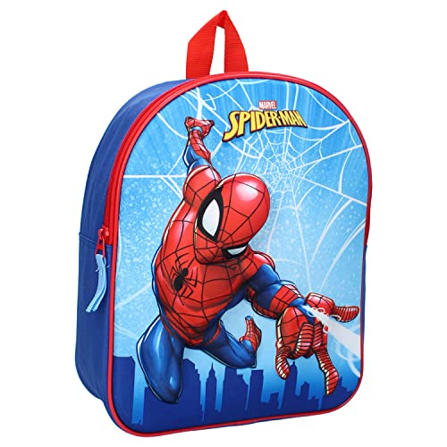 Marvel Spider-Man Zainetto Per Bambini, 31 Cm, 9 Liters, Blu (Blue)