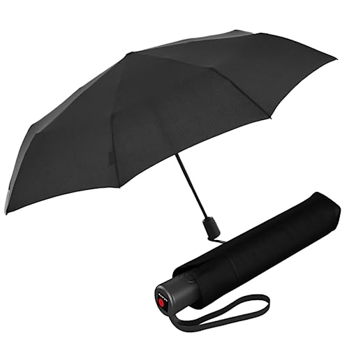 Knirps Ombrello Tascabile A.200 Medium Duomatic – Compatto E Resistente Alle Intemperie – Canale Del Vento Testato - Nero
